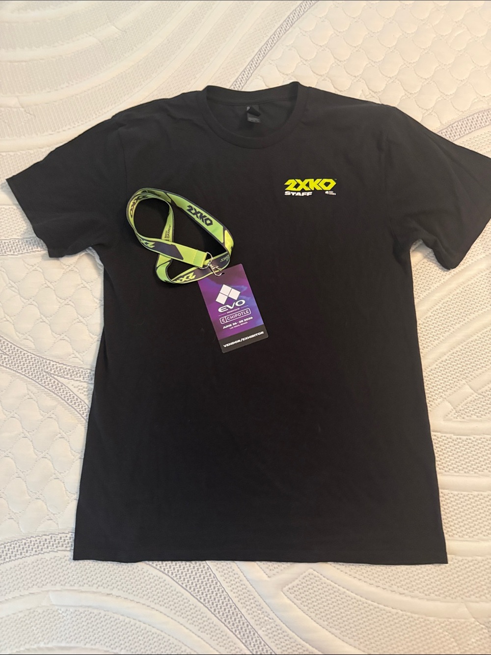 2XKO Logo Black Tee x EVO Lanyard